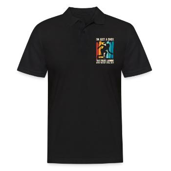 Funny Brazilian Jiu Jitsu Quote BJJ Women - Men's Polo Shirt - black - Front - Kai (181cm)