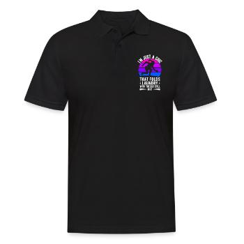 Funny Brazilian Jiu Jitsu Quote BJJ Women - Men's Polo Shirt - black - Front - Kai (181cm)