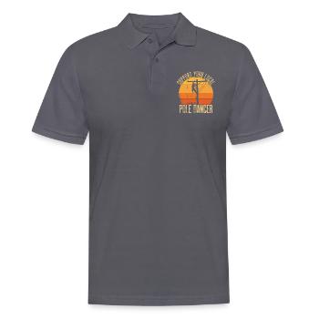 High Voltage Electrician Power Grid - Men's Polo Shirt - charcoal grey - Front - Nico (186cm)