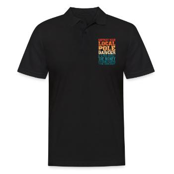 High Voltage Electrician Power Grid - Men's Polo Shirt - black - Front - Kai (181cm)