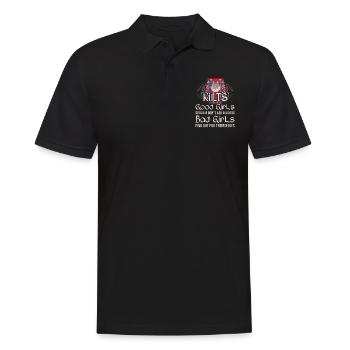 Kilt écossais disant jupe écossaise Écosse - Polo Homme - noir - Devant - Kai (181cm)