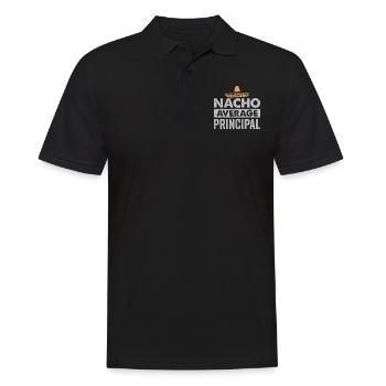 Cinco De Mayo Nacho Average Principal - Men's Polo Shirt - black - Front - Kai (181cm)