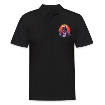 Jesus Christus Ostern I'm Back Party - Männer Poloshirt - Schwarz - Vorne - Kai (181cm)