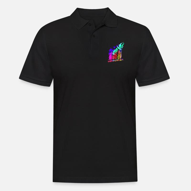 Schornsteinfeger Glücksbringer Geschenk - Männer Poloshirt - Schwarz