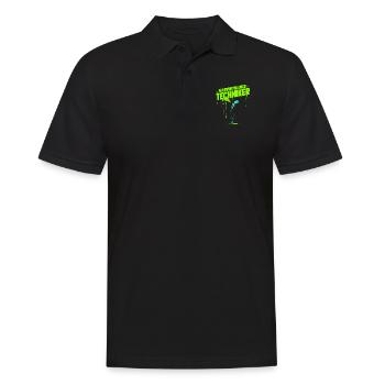 Farbverteilungstechniker Lackierer Autolackierer - Männer Poloshirt - Schwarz - Vorne - Kai (181cm)
