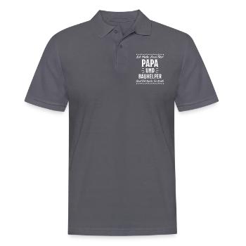 Bauhelfer Lustiger Spruch Hausbau Bauherr Geschenk - Männer Poloshirt - Anthrazit - Vorne - Nico (186cm)