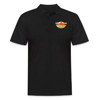Vintages USA Hiking - Mountain Massif - Men's Polo Shirt - black - Front - Kai (181cm)