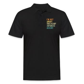 I'm not evil, my Japanese accent - Men's Polo Shirt - black - Front - Kai (181cm)