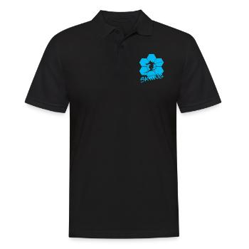 Ski - Männer Poloshirt - Schwarz - Vorne - Kai (181cm)