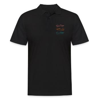 Boot - Männer Poloshirt - Schwarz - Vorne - Kai (181cm)