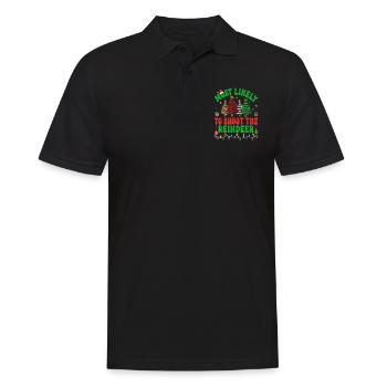 Les plus susceptibles de tirer sur l’arbre de Noël des rennes - Polo Homme - noir - Devant - Kai (181cm)