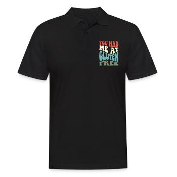 Gluten Free Celiac You Had Me At Gluten Free - Polo Homme - noir - Devant - Kai (181cm)
