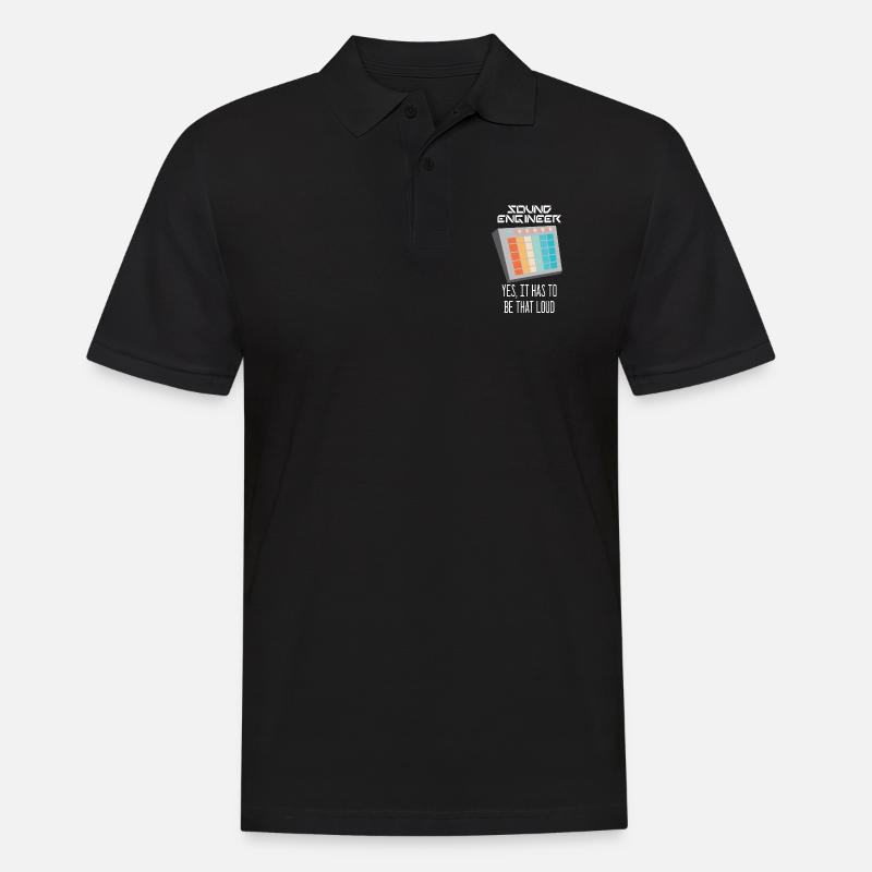 Sound-Engineer I Tontechniker - Männer Poloshirt - Schwarz