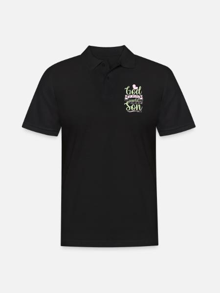 Kristen bibelvers religion - Herre poloshirt - sort