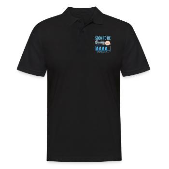 Dad To Be Soon To Be Daddy Loading - Männer Poloshirt - Schwarz - Vorne - Kai (181cm)