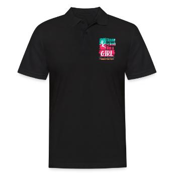 Rock Climbing Climber Climb Like A - Polo Homme - noir - Devant - Kai (181cm)
