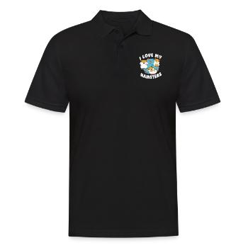 Hamster I Love My Hamsters Squad - Men's Polo Shirt - black - Front - Kai (181cm)