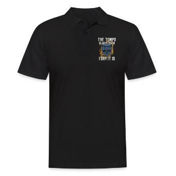 Batterie batteur Vintage The Tempo - Polo Homme - noir - Devant - Kai (181cm)