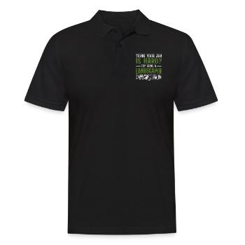 Landscaper Landscaping Landscape - Männer Poloshirt - Schwarz - Vorne - Kai (181cm)