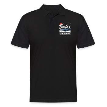 Landscaper Landscaping Landscape - Men's Polo Shirt - black - Front - Kai (181cm)