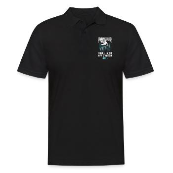 Parkour Free Running Traceur - Men's Polo Shirt - black - Front - Kai (181cm)