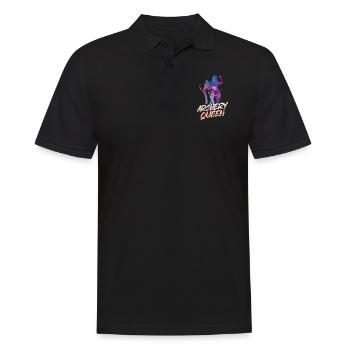 Archery Bow Archer Girl Stars - Men's Polo Shirt - black - Front - Kai (181cm)