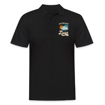 Meteorologist Weather Forecast - Men's Polo Shirt - black - Front - Kai (181cm)