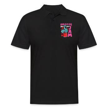 Snake Serpent Snakes Are My Jam - Men's Polo Shirt - black - Front - Kai (181cm)