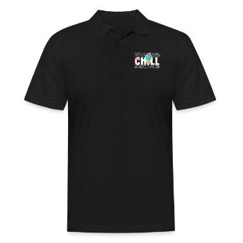 Ice Cream Cone Chill - Männer Poloshirt - Schwarz - Vorne - Kai (181cm)