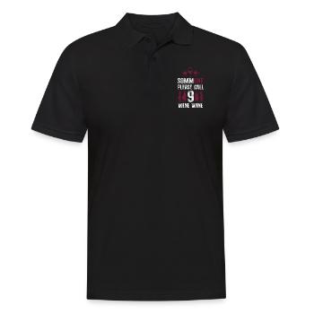 Sommelier Wine Drinking Tasting - Männer Poloshirt - Schwarz - Vorne - Kai (181cm)