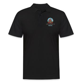Ice Cream Boy Cone Sundae Retro - Männer Poloshirt - Schwarz - Vorne - Kai (181cm)
