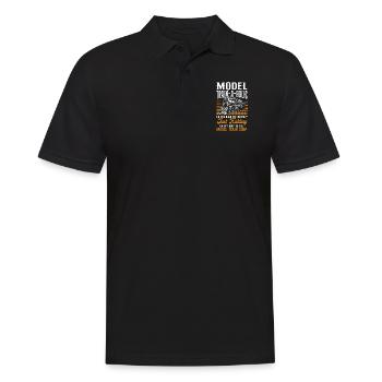 Conducteur de train à vapeur Trainspotting - Polo Homme - noir - Devant - Kai (181cm)