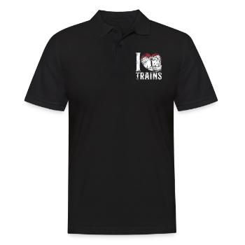 Freight Diesel Train Driver - Men's Polo Shirt - black - Front - Kai (181cm)