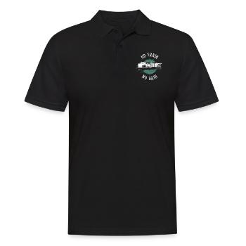 Freight Diesel Train Driver - Men's Polo Shirt - black - Front - Kai (181cm)