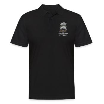 Chasseur de cerfs Fille - Polo Homme - noir - Devant - Kai (181cm)
