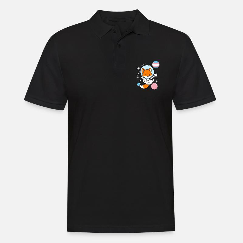 Fuchs Astronauta Trans Pride - Polo da uomo - nero