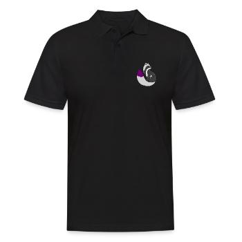 Renard demisexuel Fierté demi-sexuelle - Polo Homme - noir - Devant - Kai (181cm)