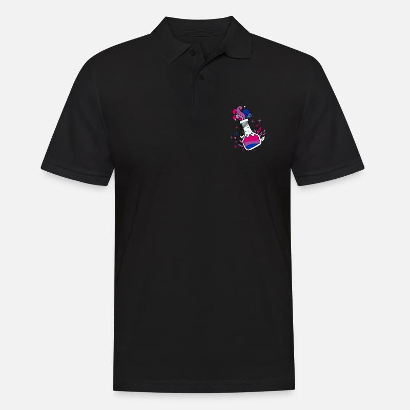 Bisexueller Trank Bisexual Pride - Männer Poloshirt - Schwarz