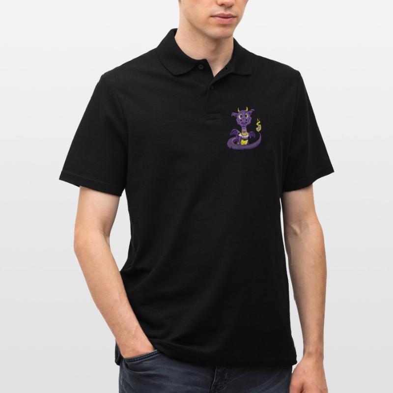 Nonbinary Pride Drache Nonbinary Männer Poloshirt