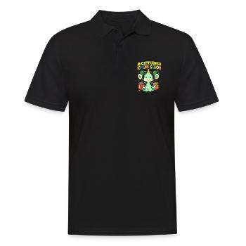 Achtung Ich Bin Schon 5 Geburtstag Dinosaurier - Männer Poloshirt - Schwarz - Vorne - Kai (181cm)