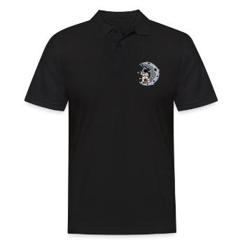 Astronaut mines BTC stock market - Men's Polo Shirt - black - Front - Kai (181cm)