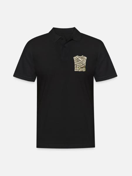Mummy Costume Halloween - Men's Polo Shirt - black