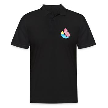 Genderflux Fuchs Fierté Genderflux - Polo Homme - noir - Devant - Kai (181cm)