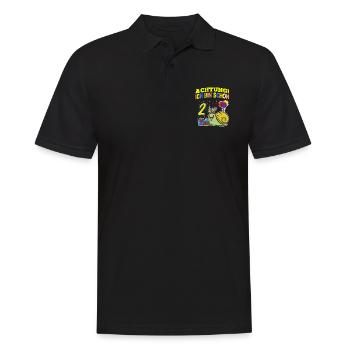 Achtung Ich Bin Schon 2 Geburtstag Schnecke - Männer Poloshirt - Schwarz - Vorne - Kai (181cm)
