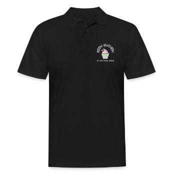kein kuchen ist auch keine lösung - Men's Polo Shirt - black - Front - Kai (181cm)
