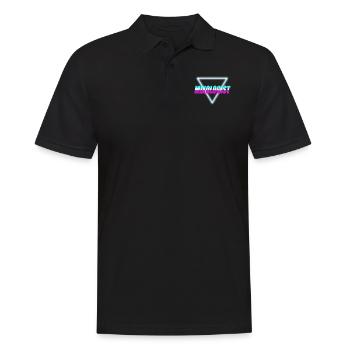 Bartender Mixologist 80s 90s Retro - Men's Polo Shirt - black - Front - Kai (181cm)