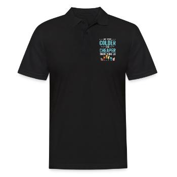 Bartender Mixologist We Serve - Männer Poloshirt - Schwarz - Vorne - Kai (181cm)
