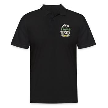 Bartender Mixologist Feeling - Männer Poloshirt - Schwarz - Vorne - Kai (181cm)
