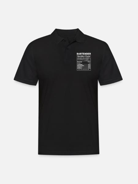 Bartender Mixologist Bartender - Männer Poloshirt - Schwarz