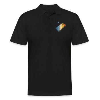 Joueur de sac de haricots de l’équipe Cornhole - Polo Homme - noir - Devant - Kai (181cm)